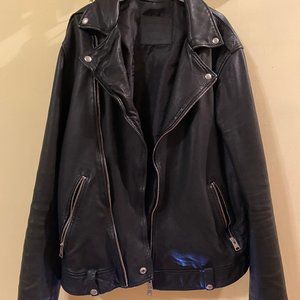 All Saints Leather Jacket XS